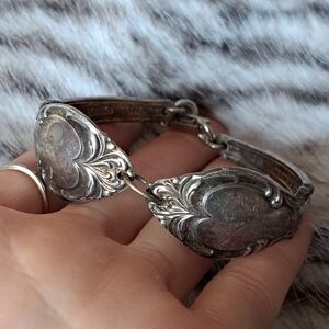 Deep Silver Spoon Bracelet